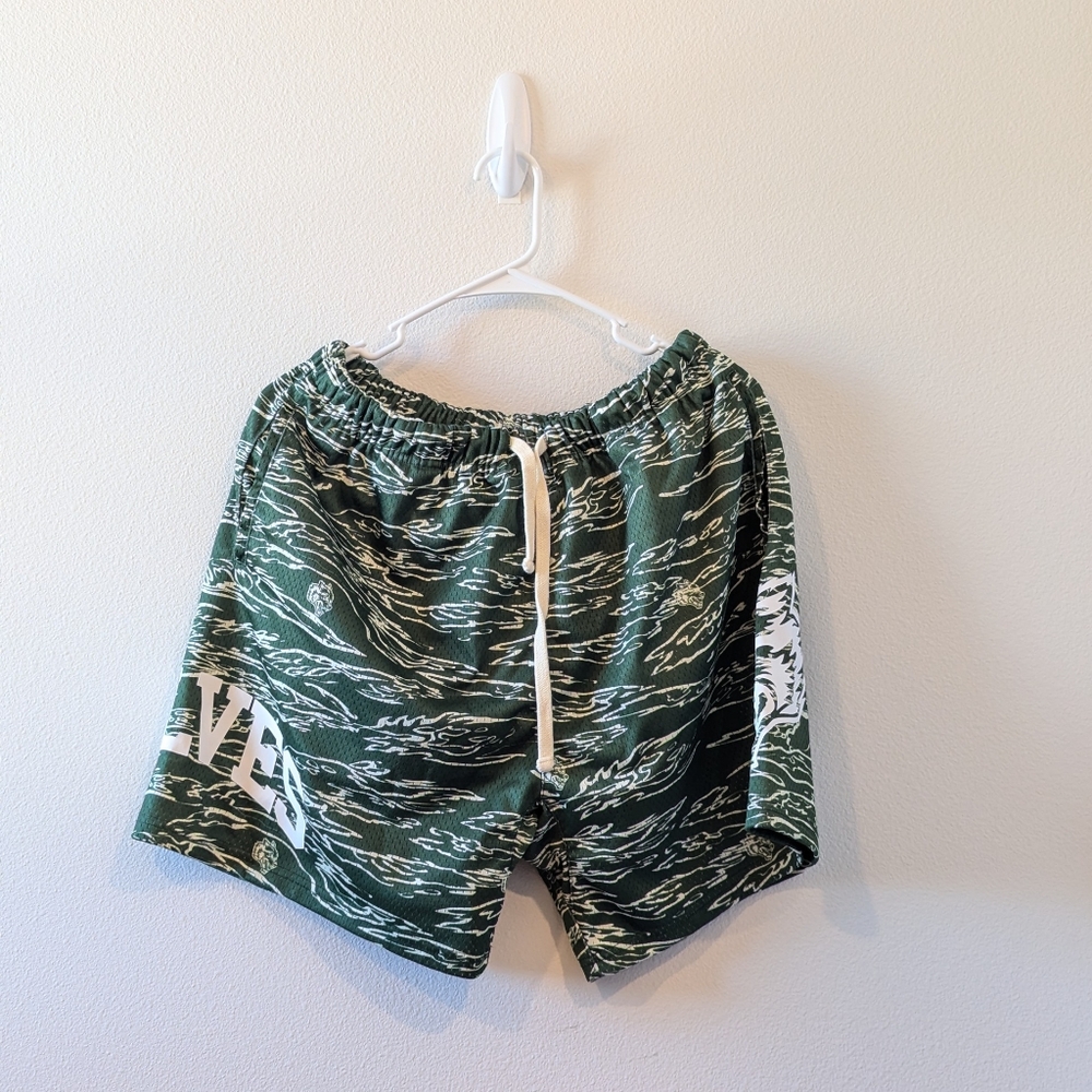 Darc sport green mesh shorts